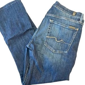 7 for all Mankind 32x27 Men's Standard fit Blue Jeans